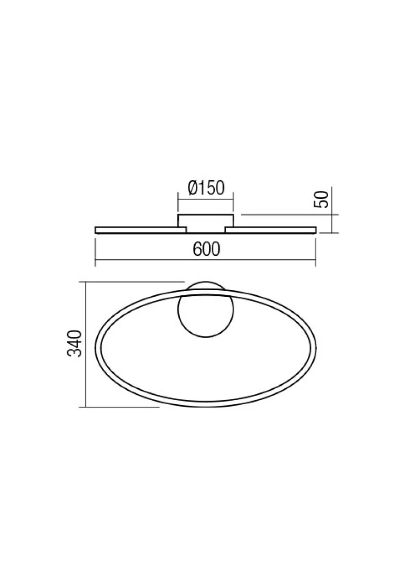 Leo 01-3334 – REDO LED ceiling light in matt black, 29W, 4000K, IP20