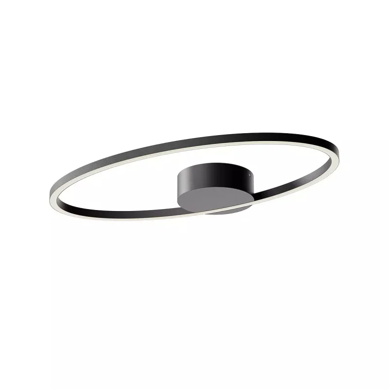 LED Ceiling Lights Leo 01-3334 – REDO LED ceiling light in matt black, 29W, 4000K, IP20