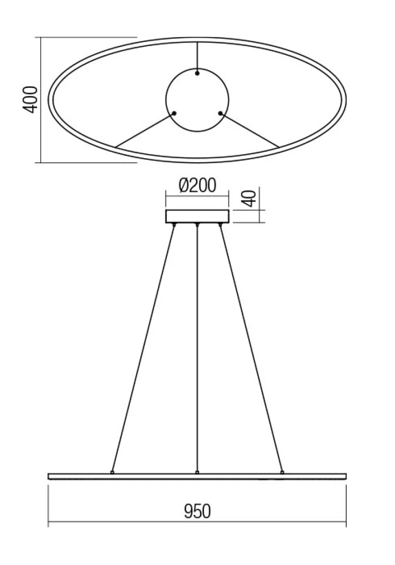 Leo 01-3337 – REDO LED пендел в матово бял, 43W, 4000K, IP20