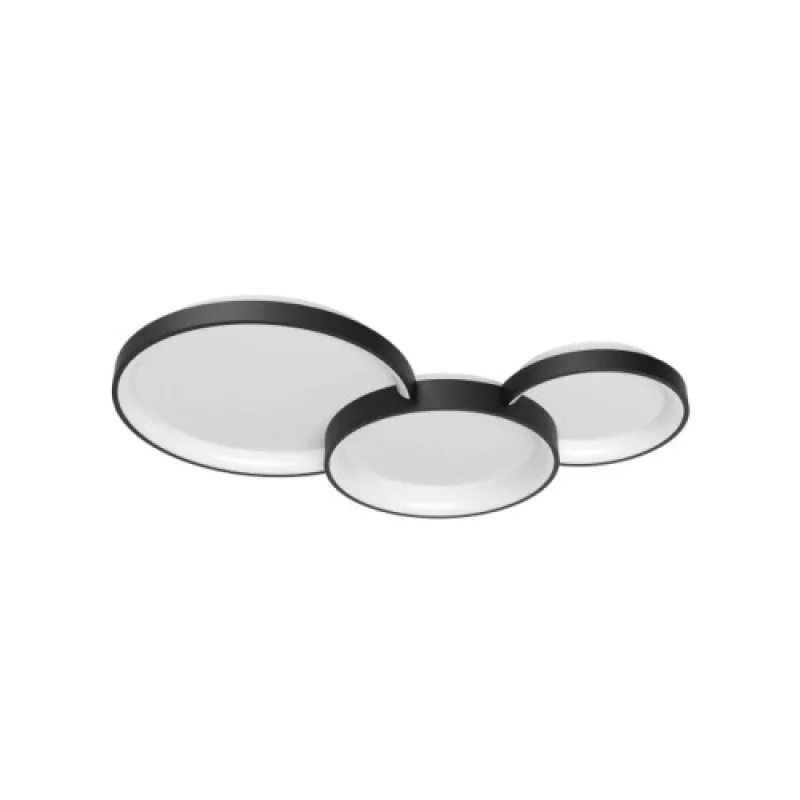 LED плафони Combi 01-3375 – Smarter LED плафон в матово черен, 72W, 3000K, IP20