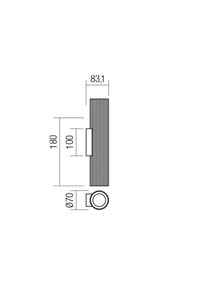 Delphi 01-3397 – REDO аплик в матово черен, 2X7W, IP20