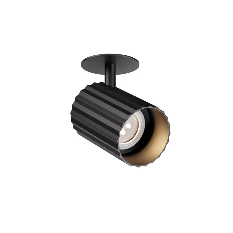 Луни за вграждане Delphi 01-3400 – REDO спот за вграждане в матово черен, 1X7W, IP20