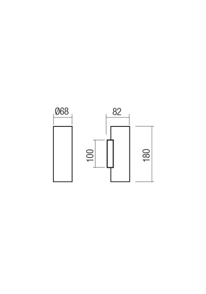 Corinth 01-3413 – REDO аплик в матово бял, 2X7W, IP20