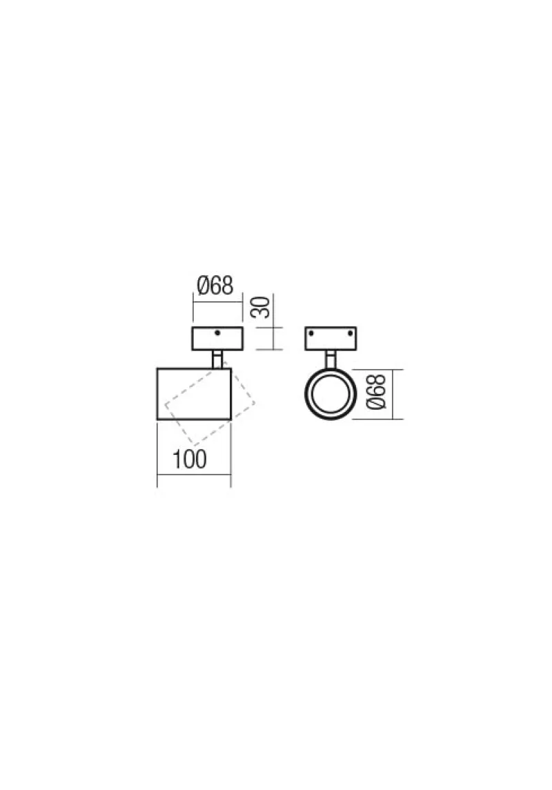 Corinth 01-3427 – REDO спот в матово черен, 1X7W, IP20