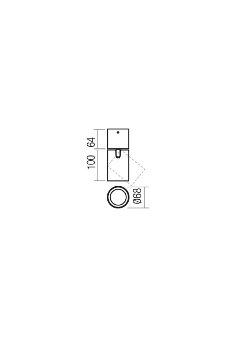 Corinth 01-3430 – REDO луна за външен монтаж в матово черен, 1X7W, IP20