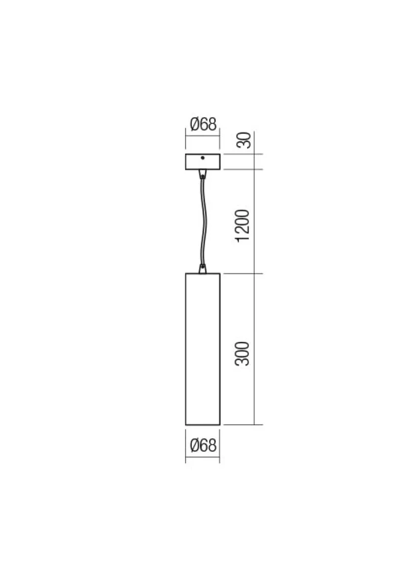 Corinth 01-3454 – REDO пендел в матово черен, 1X7W, IP20