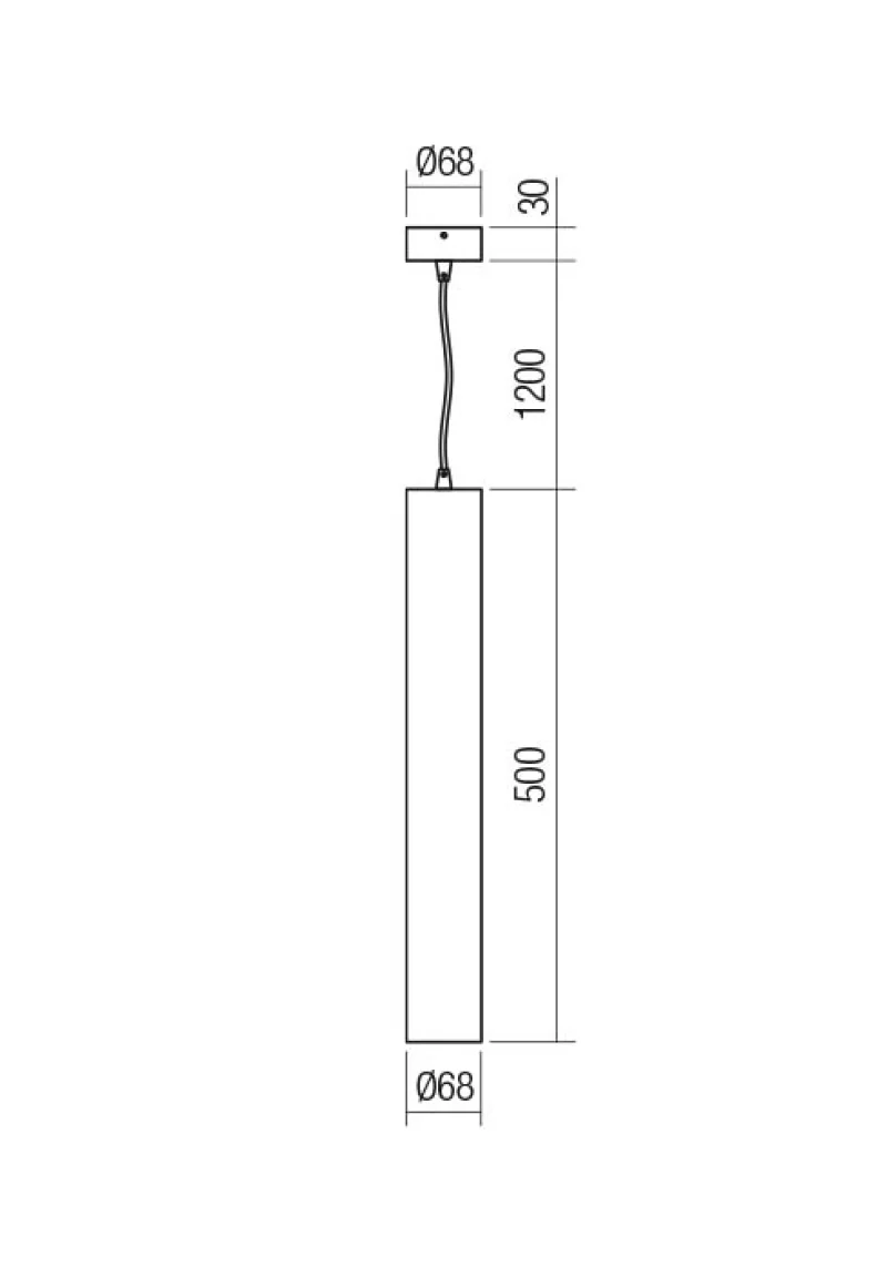 Corinth 01-3456 – REDO pendant in matt gold, 1X7W, IP20