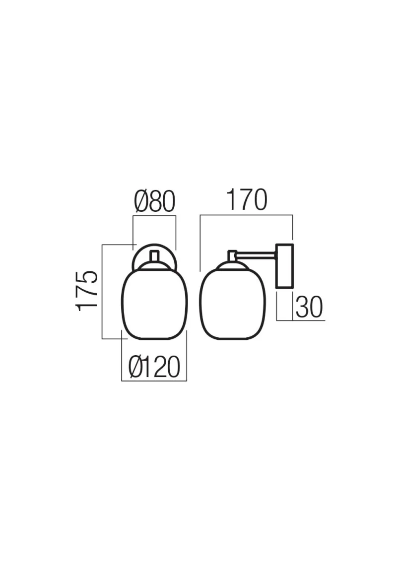 Khadi 01-3483 – REDO LED аплик в матово черен, 6W, 3000K, IP20