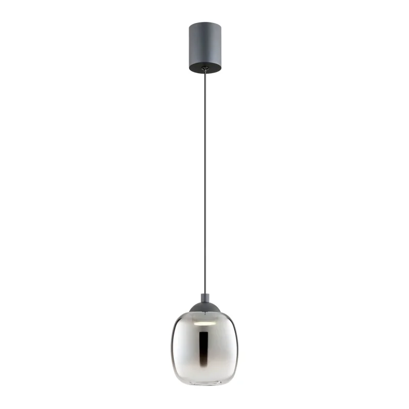 LED Pendants & Chandeliers Khadi 01-3486 – REDO LED pendant in matt black, 6W, 3000K, IP20
