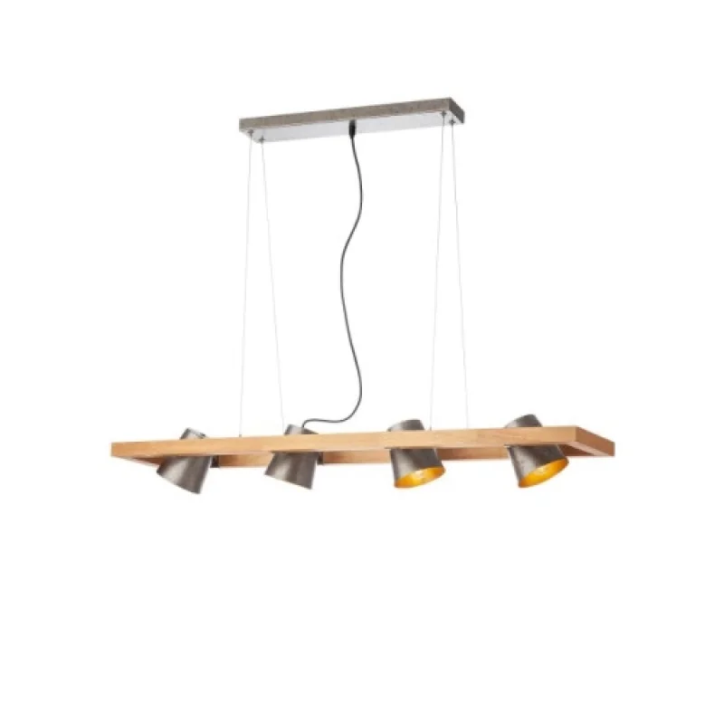 Pendant Lights Oaker 01-3497 – Smarter pendant in antique silver, 4x28W, IP20
