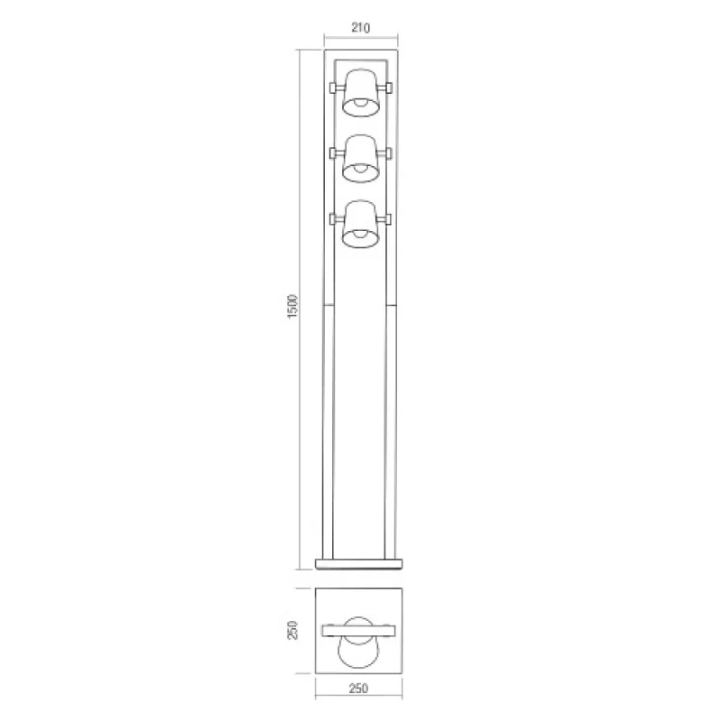 Oaker 01-3498 – Smarter лампион в антично сребрист, 3x28W, IP20