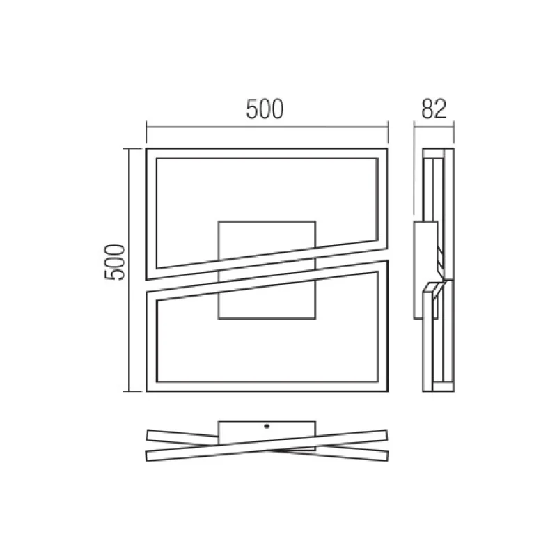 Slash 01-3539 – Smarter LED плафон в матово черен, 30W, 3000K, IP20