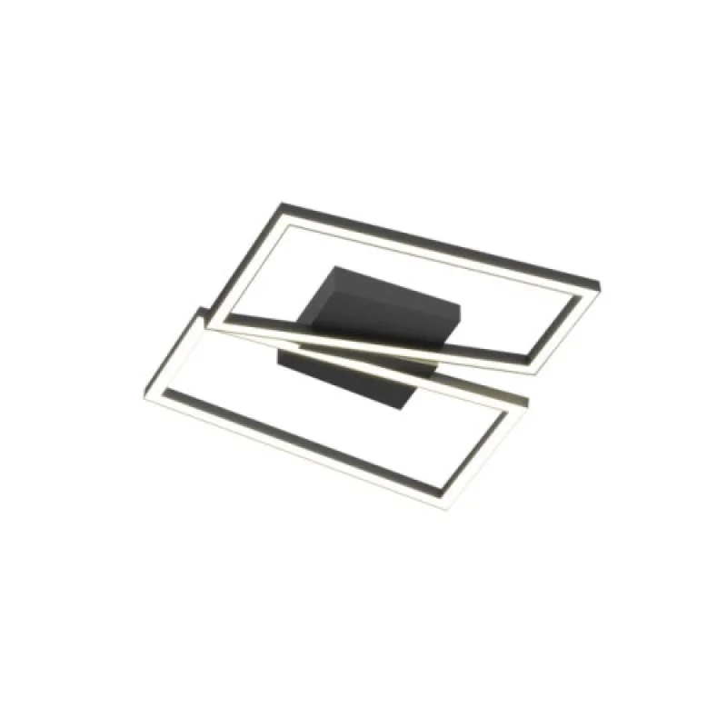LED плафони Slash 01-3539 – Smarter LED плафон в матово черен, 30W, 3000K, IP20