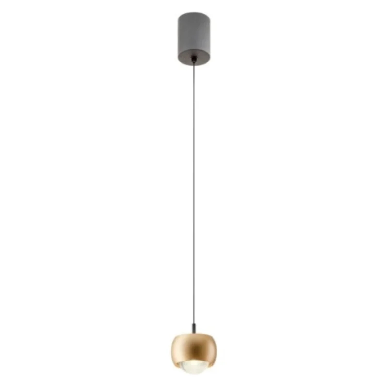 LED пендели и полилеи Aves 01-3547 – Smarter LED пендел в матово златист, 12W, 3000K, IP20