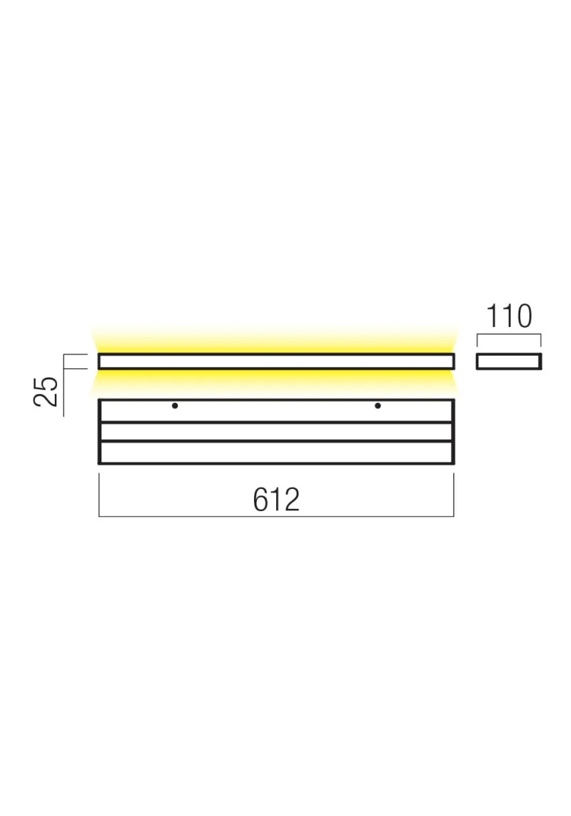 Seed 01-3555 – REDO LED аплик в матово черен, 30W, 3000K, IP20