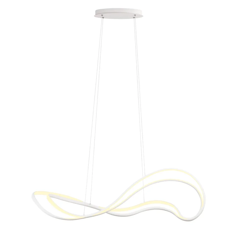 LED Pendants & Chandeliers Tempest 01-3597 – REDO LED pendant in matt white, 58W, 3000K, IP20