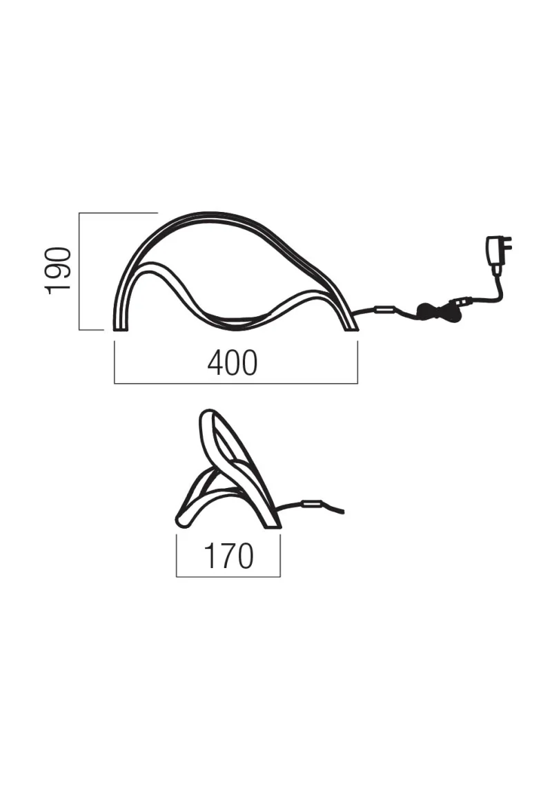 Tempest 01-3601 – REDO LED настолна лампа в матово златист, 12W, 3000K, IP20