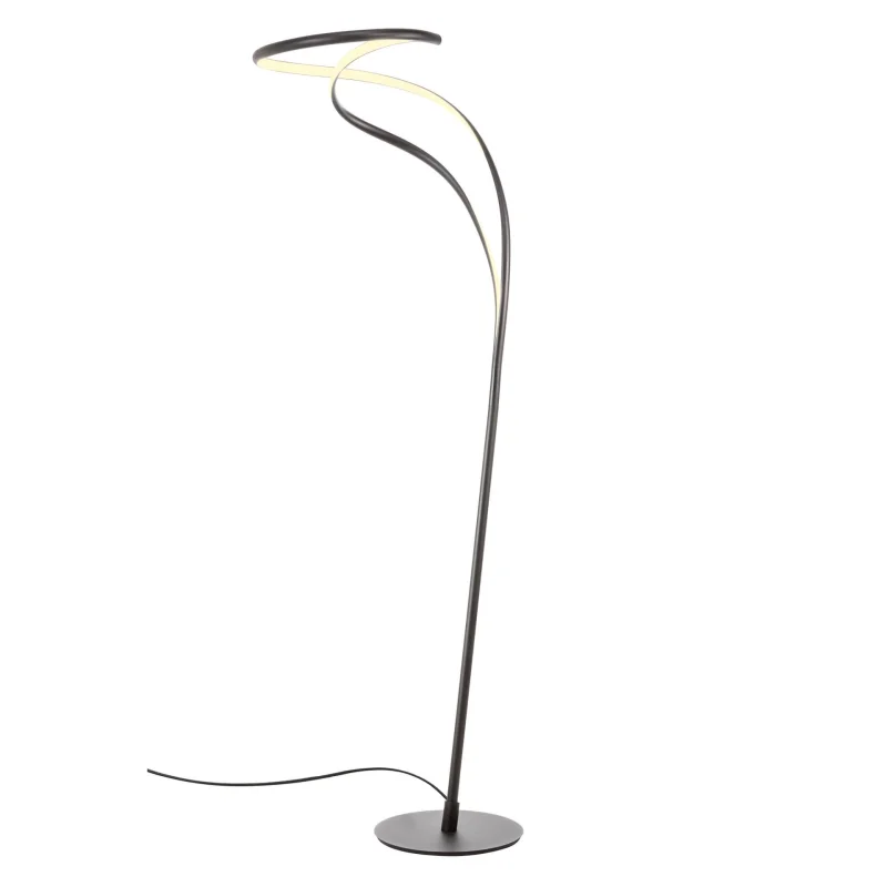 Floor Lamps Tempest 01-3608 – REDO LED floor lamp in matt black, 30W, 3000K, IP20