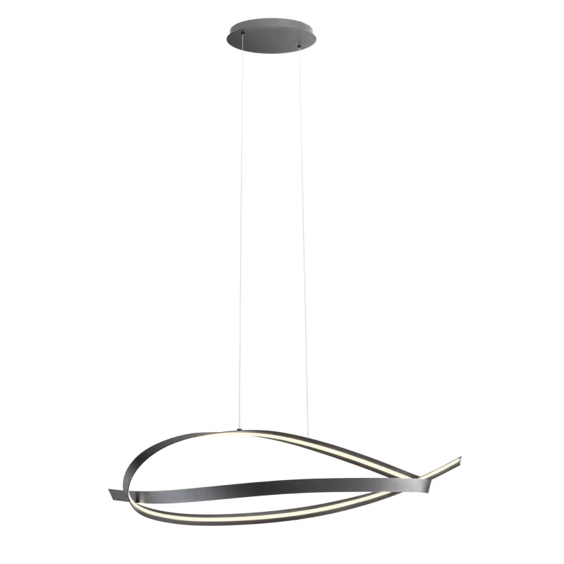 LED Pendants & Chandeliers Impuls 01-3617 – REDO LED pendant in matt black, 38W, 3000K, IP20