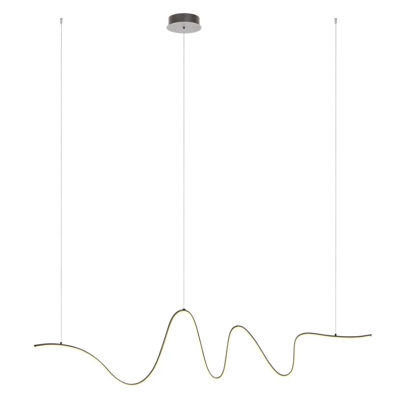 LED пендели и полилеи Impuls 01-3620 – REDO LED пендел в матово черен, 34W, 3000K, IP20