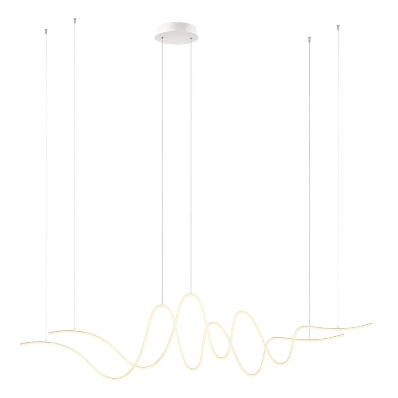 LED Pendants & Chandeliers Impuls 01-3621 – REDO LED pendant in matt white, 68W, 3000K, IP20