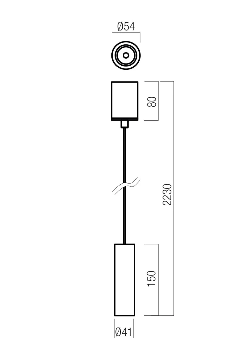 Takto 01-3668 – REDO LED пендел в матово черен, 8.6W, 3000K, IP20