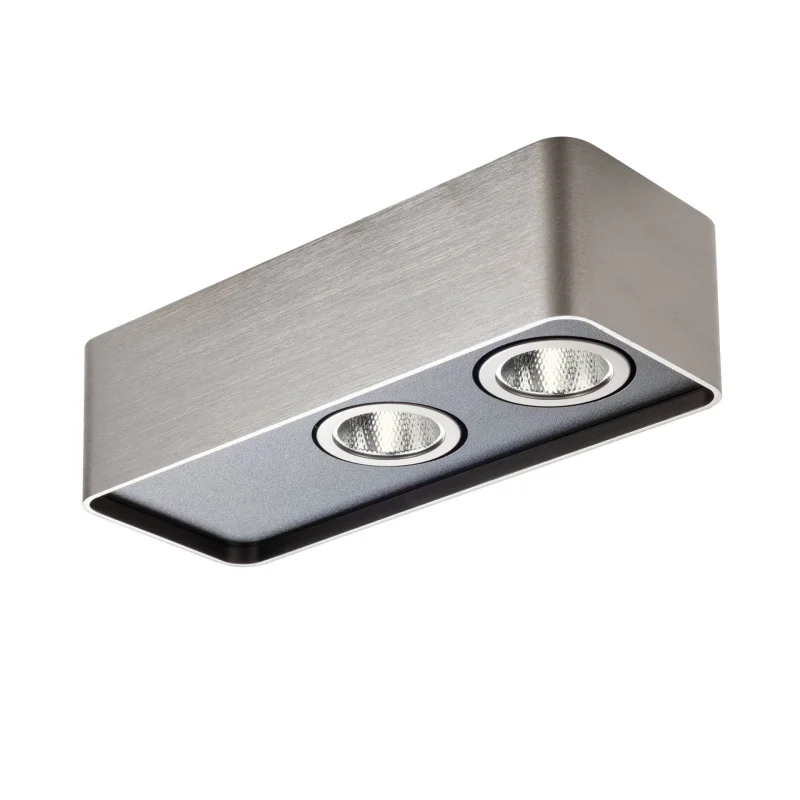 Outdoor Downlights Yuki 01-3691 – REDO LED downlight for outdoor mounting in nickel, 10W, 3000K, IP20