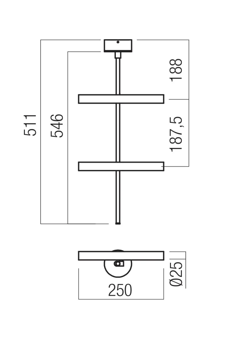 Praxi 01-3715 – REDO LED пендел в матово черен, 14.6W, 3000K, IP20