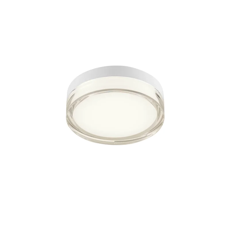Bathroom Lighting Frisbi 01-3729 – REDO LED downlight for outdoor mounting for bathroom in matt white, 8W, 3000K, IP44