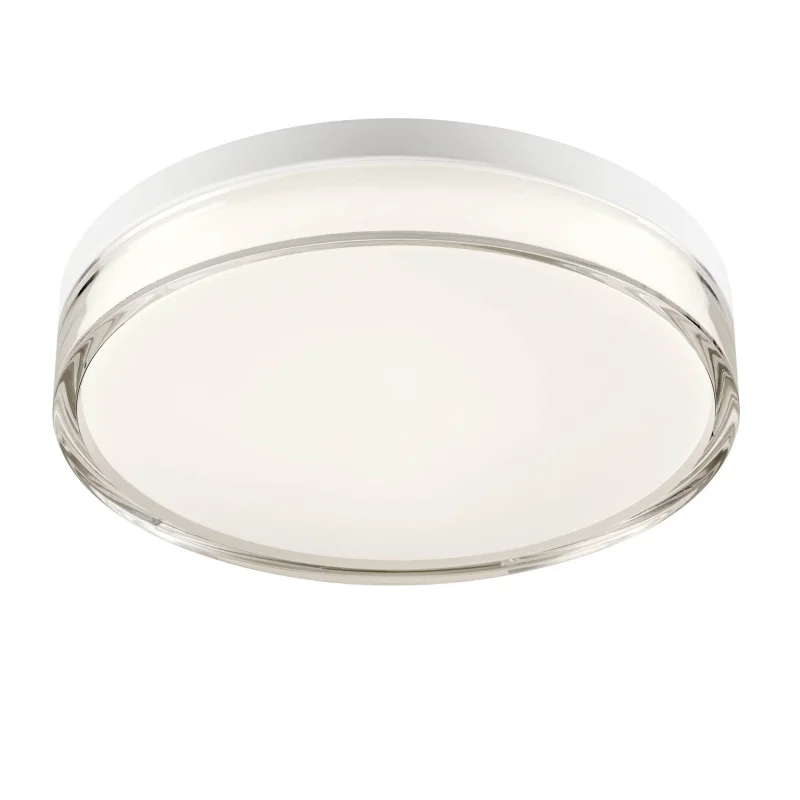 Bathroom Lighting Frisbi 01-3732 – REDO LED ceiling light for bathroom in matt white, 18W, 3000K, IP44