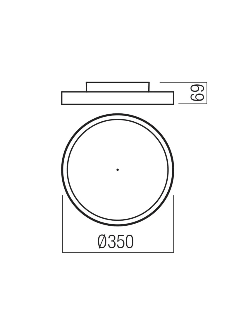 Dama 01-3741 – REDO LED плафон в матово бял, 30W, 3000K, IP20
