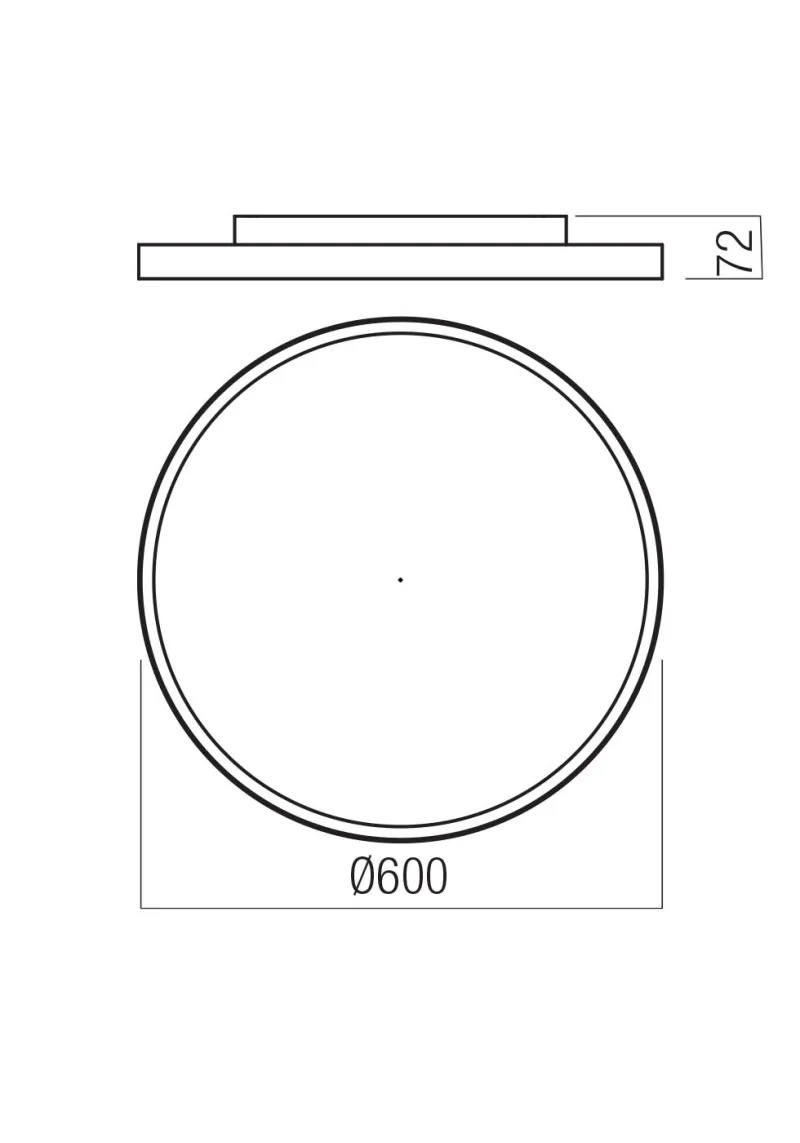 Dama 01-3743 – REDO LED плафон в матово бял, 50W, 3000K, IP20