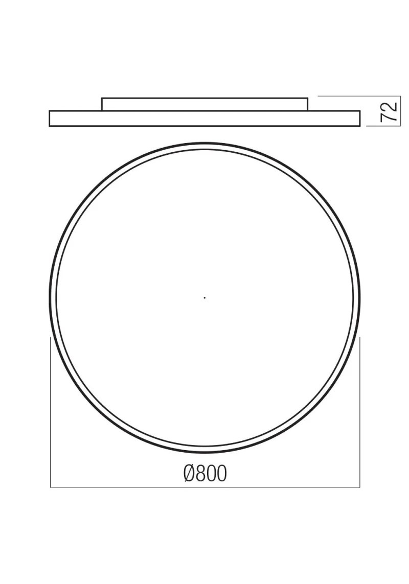 Dama 01-3744 – REDO LED ceiling light in matt white, 60W, 3000K, IP20