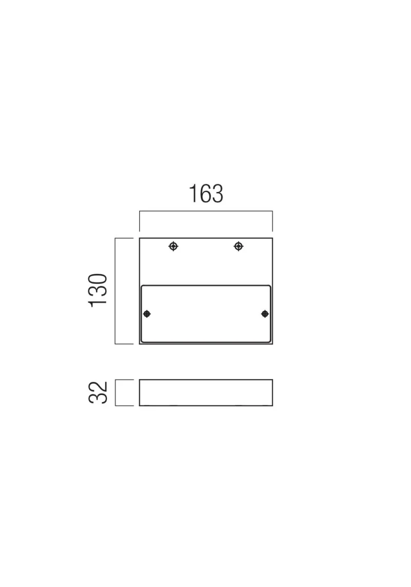 Apex 01-3757 – REDO LED wall light in matt white, 18W, 3000K, IP20