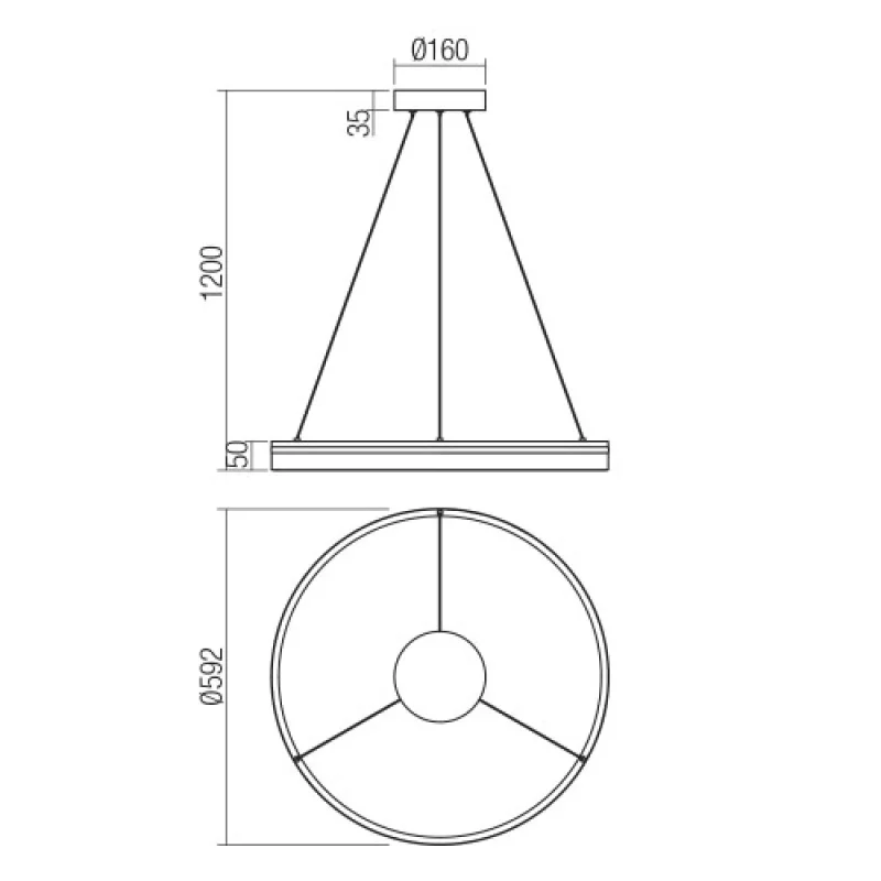 Valdis 01-3774 – Smarter LED пендел в матово бял, 38W, 3000K, IP20