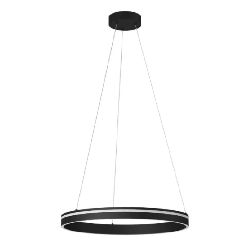 LED Pendants & Chandeliers Valdis 01-3776 – Smarter LED pendant in matt black, 38W, 3000K, IP20