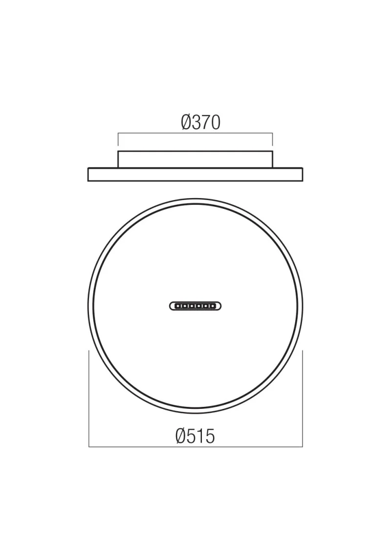 Button 01-3830 – REDO LED ceiling light in matt black, 44W, 3000K, IP20