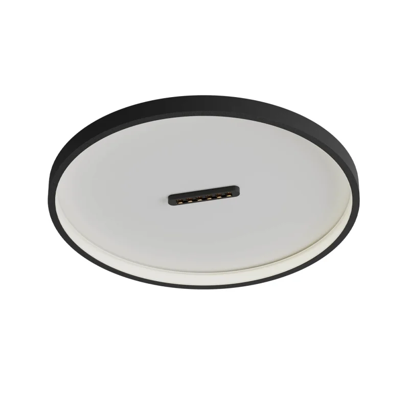LED Ceiling Lights Button 01-3830 – REDO LED ceiling light in matt black, 44W, 3000K, IP20