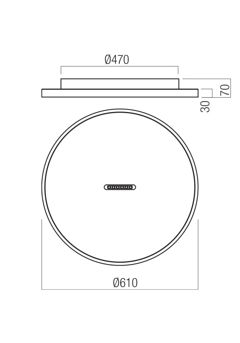 Button 01-3832 – REDO LED плафон в матово черен, 52W, 3000K, IP20