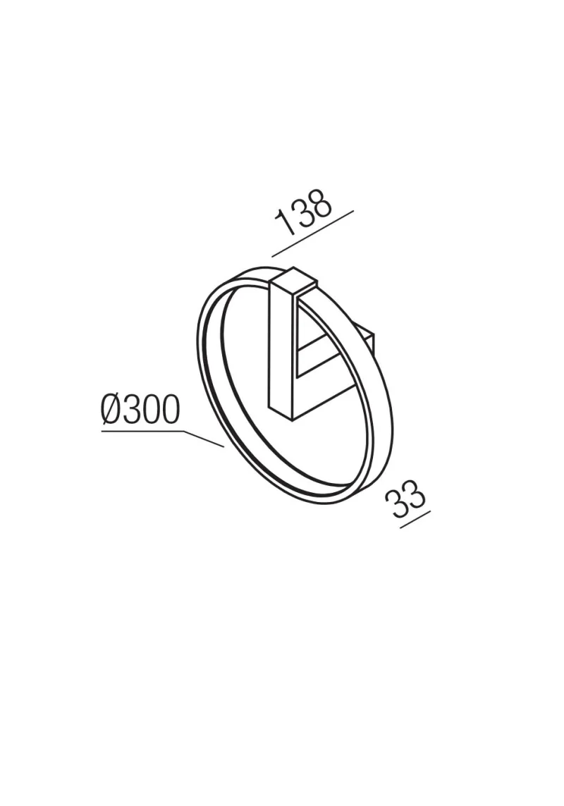Orion 01-3862 – REDO LED аплик в матово бял, 28W, 2700K, IP20
