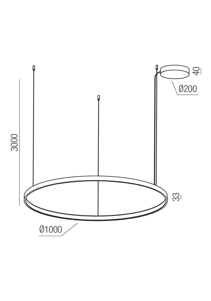 Csrd200wh 01-3874 – REDO LED pendant in matt white, 75W, 2700K, IP20