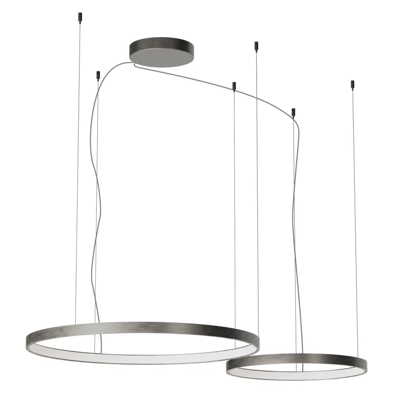 LED Pendants & Chandeliers Csrd220fn 01-3880 – REDO LED pendant in nickel, 98W, 2700K, IP20
