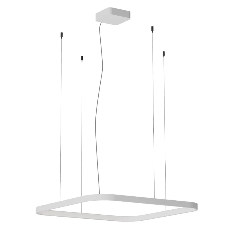 LED Pendants & Chandeliers Cssq150wh 01-3894 – REDO LED pendant in matt white, 58W, 2700K, IP20