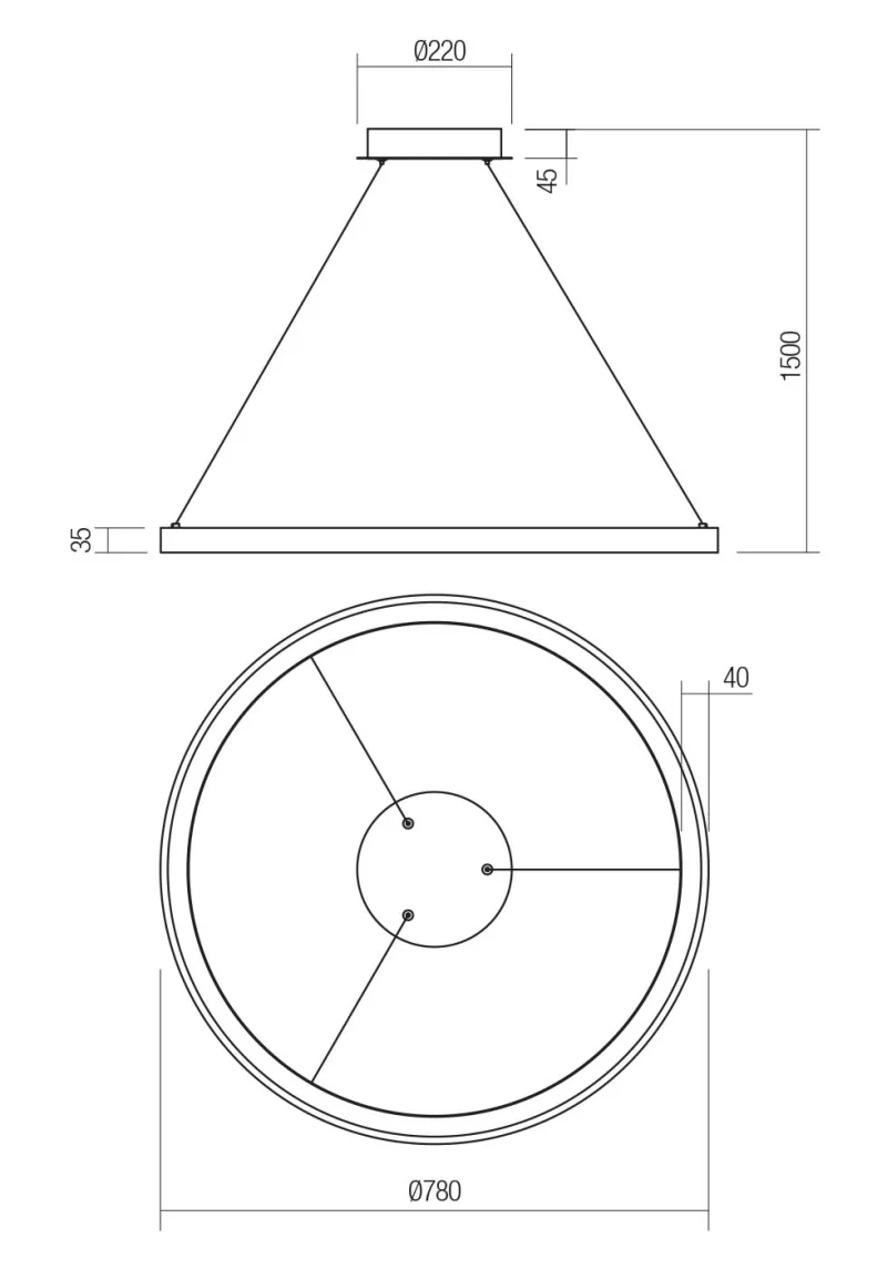 Iconic 01-3914 – REDO LED пендел в матово бял, 60W, 3000K, IP20