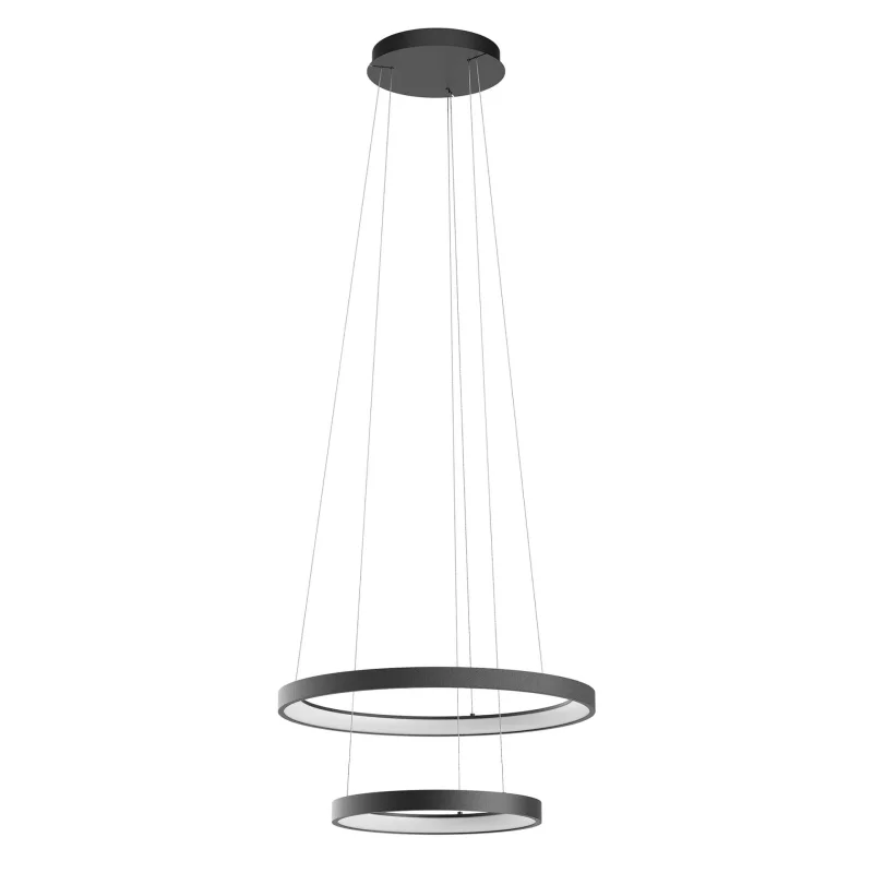 LED пендели и полилеи Iconic 01-3919 – REDO LED пендел в матово черен, 80W, 3000K, IP20