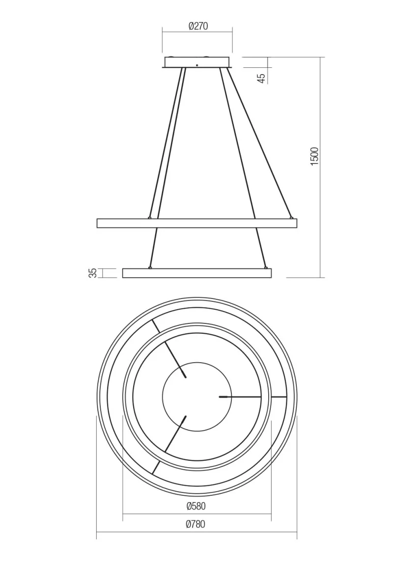 Iconic 01-3921 – REDO LED пендел в матово златист, 110W, 3000K, IP20