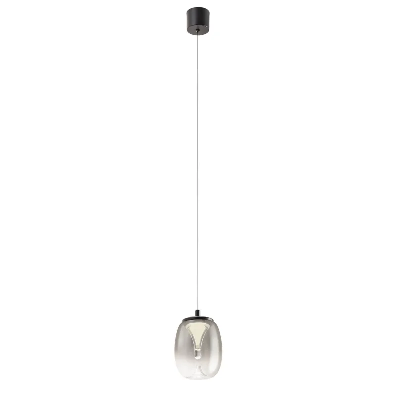 LED Pendants & Chandeliers Drop 01-3926 – REDO LED pendant in matt black, 6W, 3000K, IP20