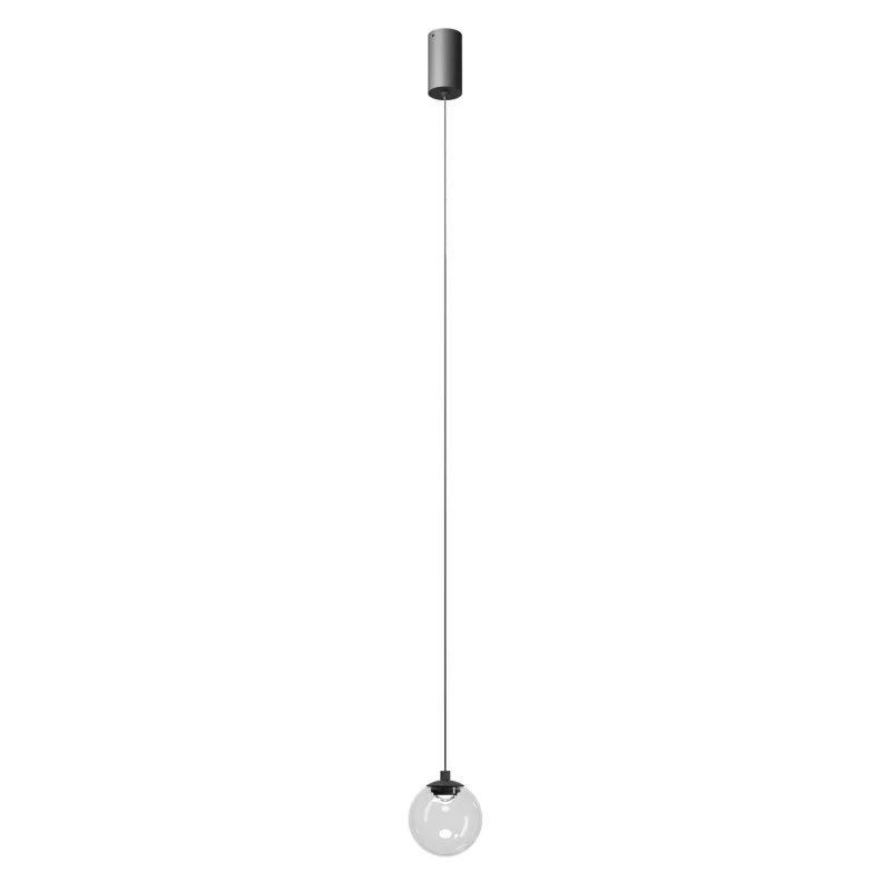 LED Pendants & Chandeliers Irides 01-3956 – REDO LED pendant in matt black, 3W, 3000K, IP20