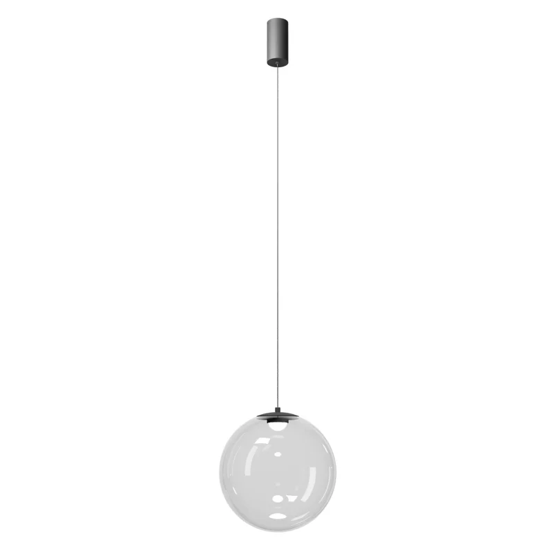 LED Pendants & Chandeliers Irides 01-3960 – REDO LED pendant in matt black, 12W, 3000K, IP20