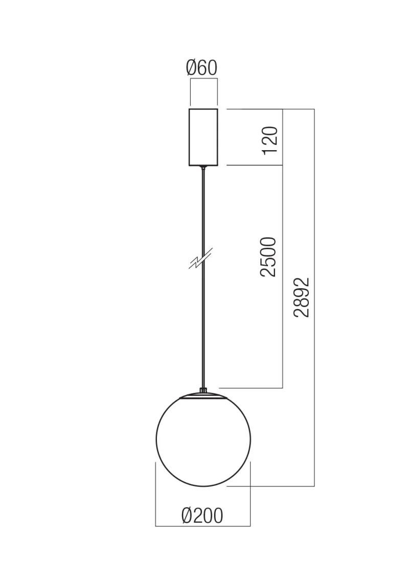 Irides 01-3963 – REDO LED pendant in matt black, 7W, 3000K, IP20
